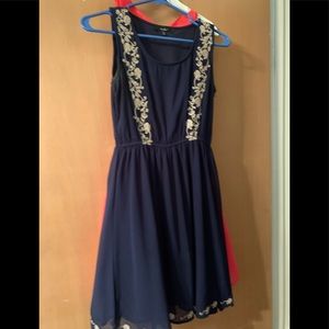 Simple and cute navy dress